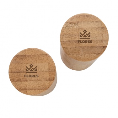 Logo trade promotional products image of: Ukiyo bamboo salt and pepper mill set