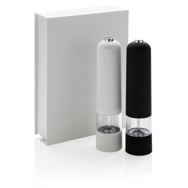 Logo trade promotional items picture of: Electric pepper and salt mill set