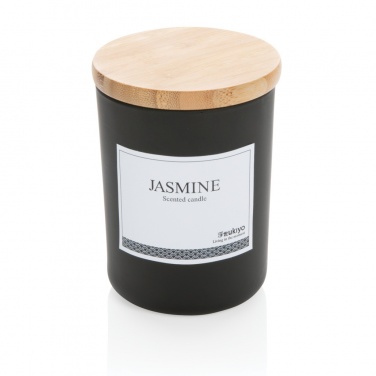 Logotrade promotional items photo of: Ukiyo deluxe scented candle with bamboo lid