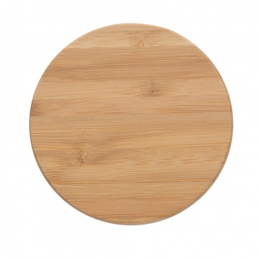 Logo trade promotional gifts image of: Ukiyo deluxe scented candle with bamboo lid