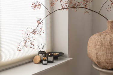 Logo trade advertising product photo of: Ukiyo deluxe scented candle with bamboo lid