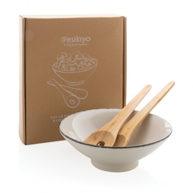 Logotrade promotional merchandise image of: Ukiyo salad bowl with bamboo salad server