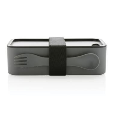 Logotrade promotional merchandise picture of: GRS recycled PP lunch box with spork