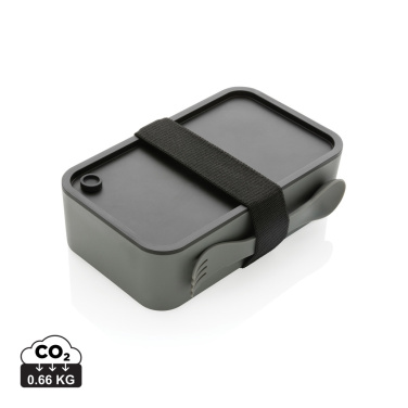 Logotrade promotional merchandise image of: GRS recycled PP lunch box with spork