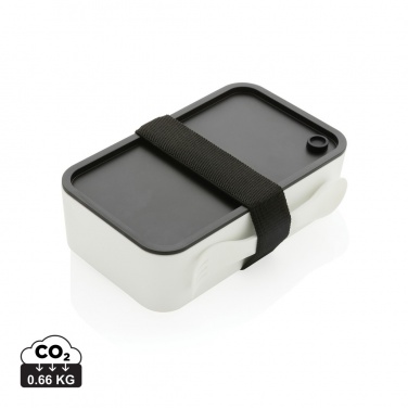 Logo trade promotional merchandise picture of: GRS recycled PP lunch box with spork