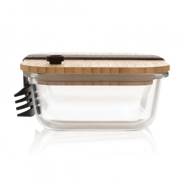 Logotrade promotional gifts photo of: Glass lunchbox with bamboo lid