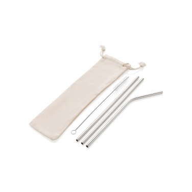 Logotrade corporate gifts photo of: Reusable stainless steel 3 pcs straw set