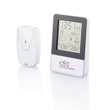Logo trade advertising products image of: Indoor/outdoor weather station