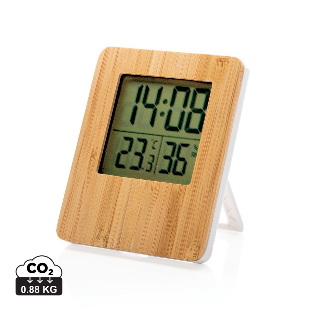 Logotrade corporate gift image of: Bamboo weather station