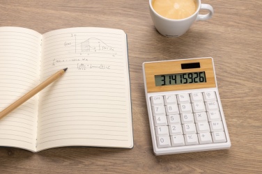 Logotrade corporate gifts photo of: Utah RCS recycled plastic and  bamboo calculator
