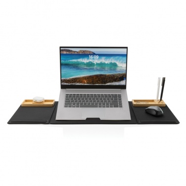 Logo trade advertising product photo of: Impact AWARE RPET Foldable desk organizer with laptop stand