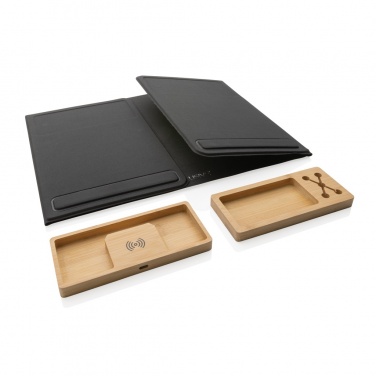 Logotrade promotional item picture of: Impact AWARE RPET Foldable desk organizer with laptop stand