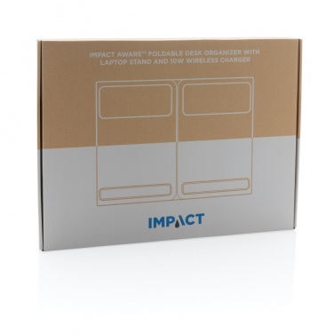 Logotrade promotional product picture of: Impact AWARE RPET Foldable desk organizer with laptop stand