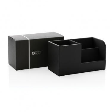 Logo trade advertising products image of: Swiss Peak RCS recycled PU Desk organiser
