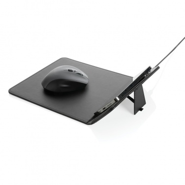 Logotrade promotional items photo of: Swiss Peak RCS recycled PU 10W wireless charging mousepad