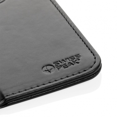 Logotrade promotional giveaway image of: Swiss Peak RCS recycled PU 10W wireless charging mousepad