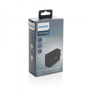 Logo trade corporate gifts image of: Philips ultra fast PD wall charger