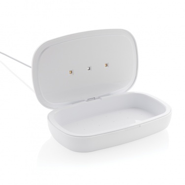 Logo trade promotional products image of: UV-C steriliser box with 5W wireless charger
