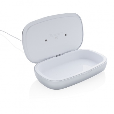Logo trade business gift photo of: Rena UV-C steriliser box with 5W wireless charger