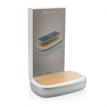 Logo trade promotional items image of: Rena UV-C steriliser box with 5W wireless charger