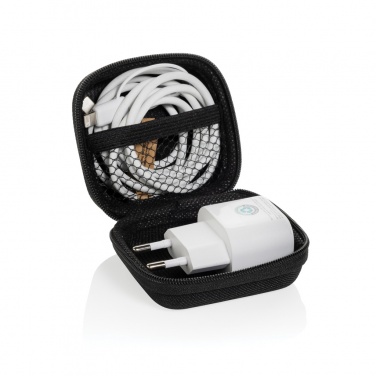 Logo trade corporate gift photo of: Boost RCS reycled PET 20W type C 2 pcs charging set