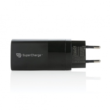Logo trade business gift photo of: Philips 65W ultra fast PD 3-port USB wall charger