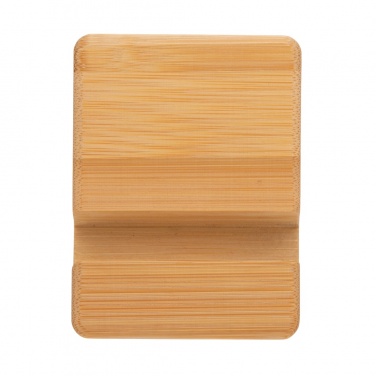 Logo trade promotional gifts picture of: Bamboo phone stand XD
