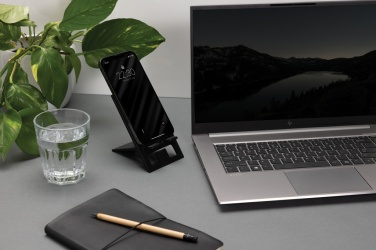Logo trade advertising products image of: SnapStand RCS recycled plastic foldable phone stand
