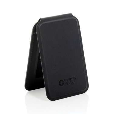 Logotrade corporate gift image of: Magstand RCS recycled PU magnetic phone wallet with stand