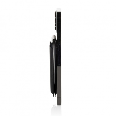 Logo trade promotional giveaway photo of: Magstand RCS recycled PU magnetic phone wallet with stand