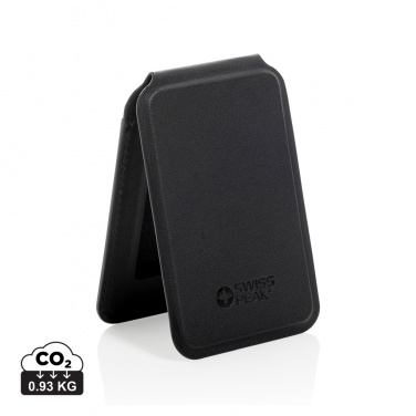 Logotrade promotional giveaway picture of: Magstand RCS recycled PU magnetic phone wallet with stand