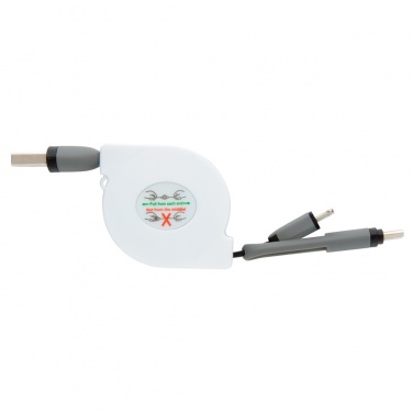 Logotrade corporate gift picture of: 3-in-1 retractable cable