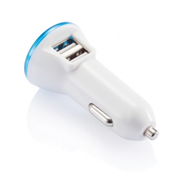 Logo trade advertising products image of: Powerful dual port car charger