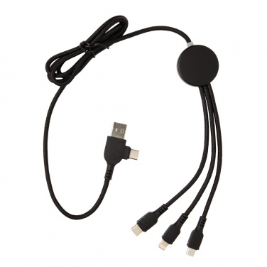 Logotrade advertising product picture of: Light up logo 6-in-1 cable