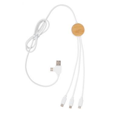 Logotrade promotional products photo of: RCS recycled plastic Ontario 6-in-1 cable