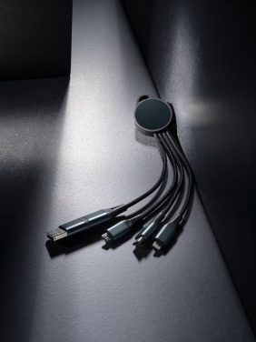 Logo trade promotional gift photo of: Terra RCS recycled aluminium 6-in-1 charging cable