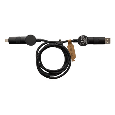 Logo trade promotional giveaways picture of: Oakland RCS recycled plastic 6-in-1 fast charging 45W cable