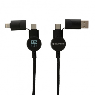 Logotrade promotional giveaways photo of: Oakland RCS recycled plastic 6-in-1 fast charging 45W cable