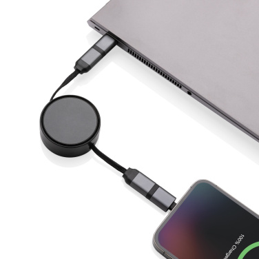 Logo trade advertising product photo of: Terra RCS recycled aluminium retractable 6 in 1 cable