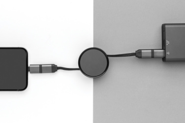 Logotrade promotional merchandise picture of: Terra RCS recycled aluminium retractable 6 in 1 cable