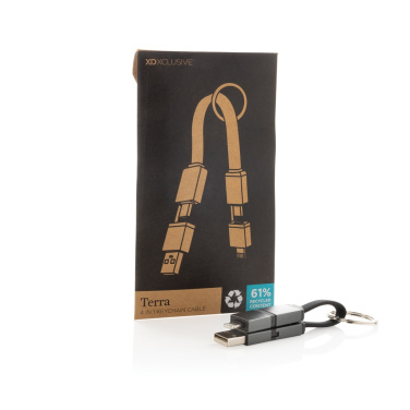 Logotrade promotional giveaway picture of: Terra recycled aluminum 4 in 1 60W fast charging cable