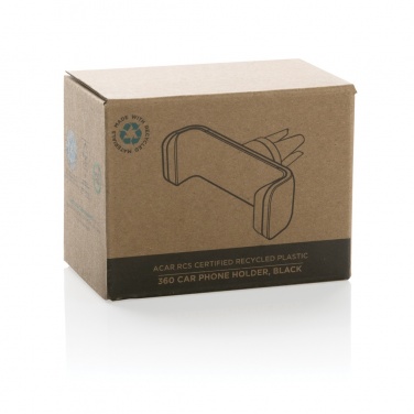 Logotrade promotional merchandise photo of: Acar RCS recycled plastic 360 degree car phone holder