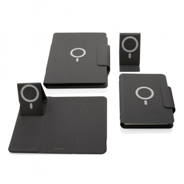 Logo trade promotional gifts image of: Artic Magnetic 10W wireless charging phonestand