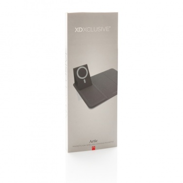 Logo trade advertising products image of: Artic Magnetic 10W wireless charging phonestand
