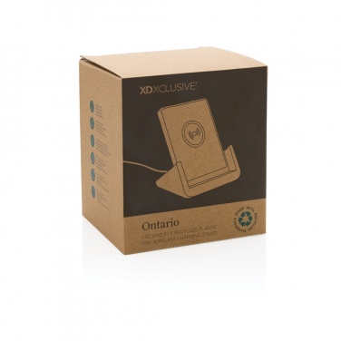 Logo trade promotional giveaways image of: Ontario  RCS recycled plastic 10W stand