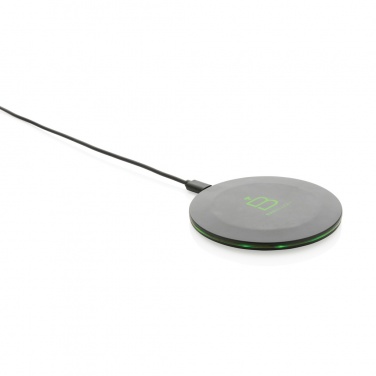 Logotrade promotional gift picture of: RCS recycled plastic 15W Wireless fast charger