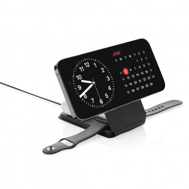 Logotrade promotional merchandise photo of: Swiss Peak RCS rPU 15W  3-in-1 magnetic wireless charger
