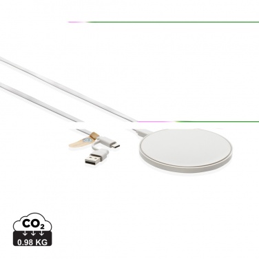Logotrade promotional merchandise picture of: RCS standard recycled plastic 10W wireless charger