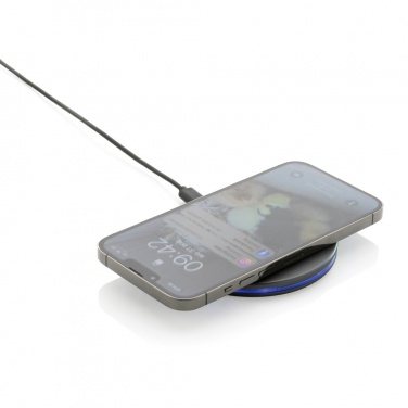 Logo trade advertising products image of: Terra RCS recycled aluminium 10W wireless charger