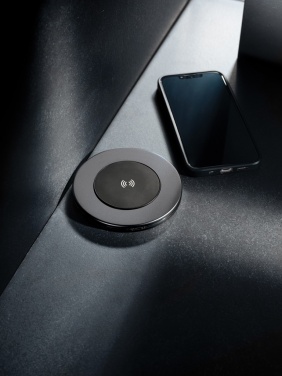 Logo trade promotional gift photo of: Terra RCS recycled aluminium 10W wireless charger